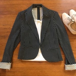 Diamond Print Stretch Blazer